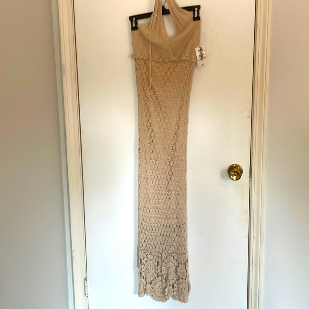 NWT halter knit long dress